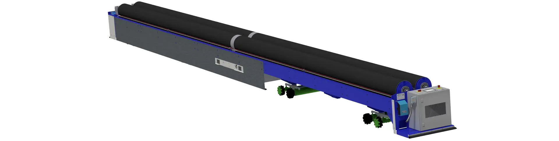 Slide-technische Textilien -mobile Rollmaschine